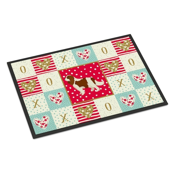 Carolines Treasures 24 x 36 in. Cavalier Spaniel Love Indoor or Outdoor Mat CK5919JMAT - main
